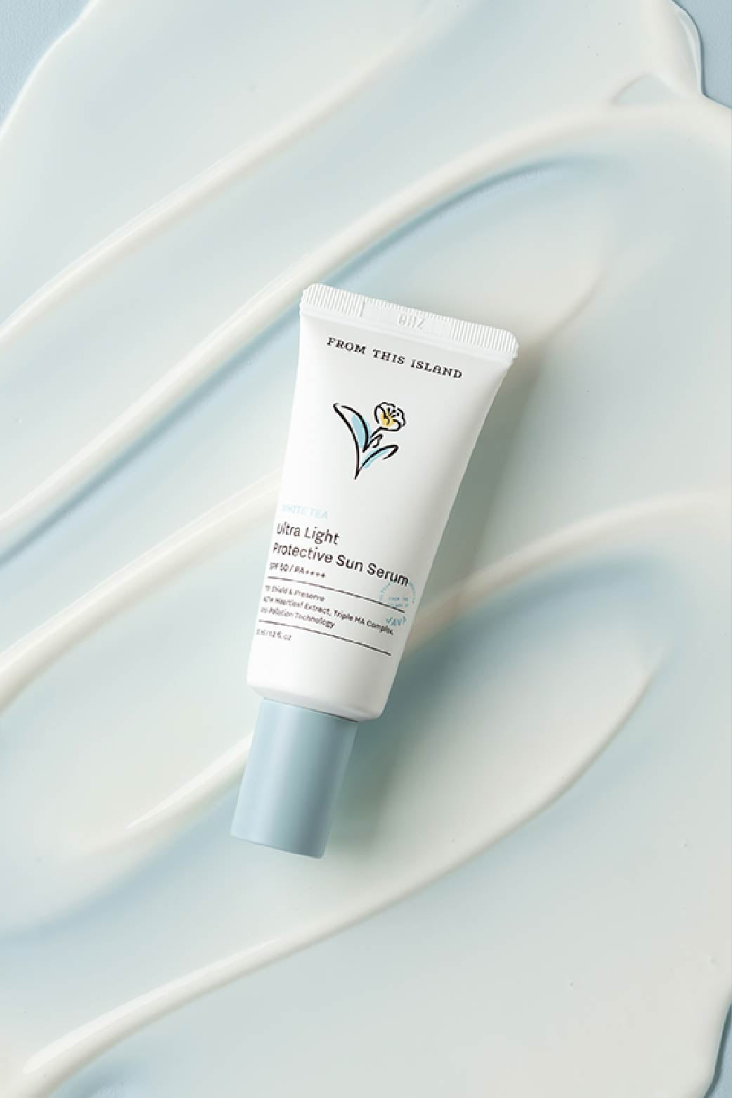 From This Island White Tea Ultra Light Protective Sun Serum