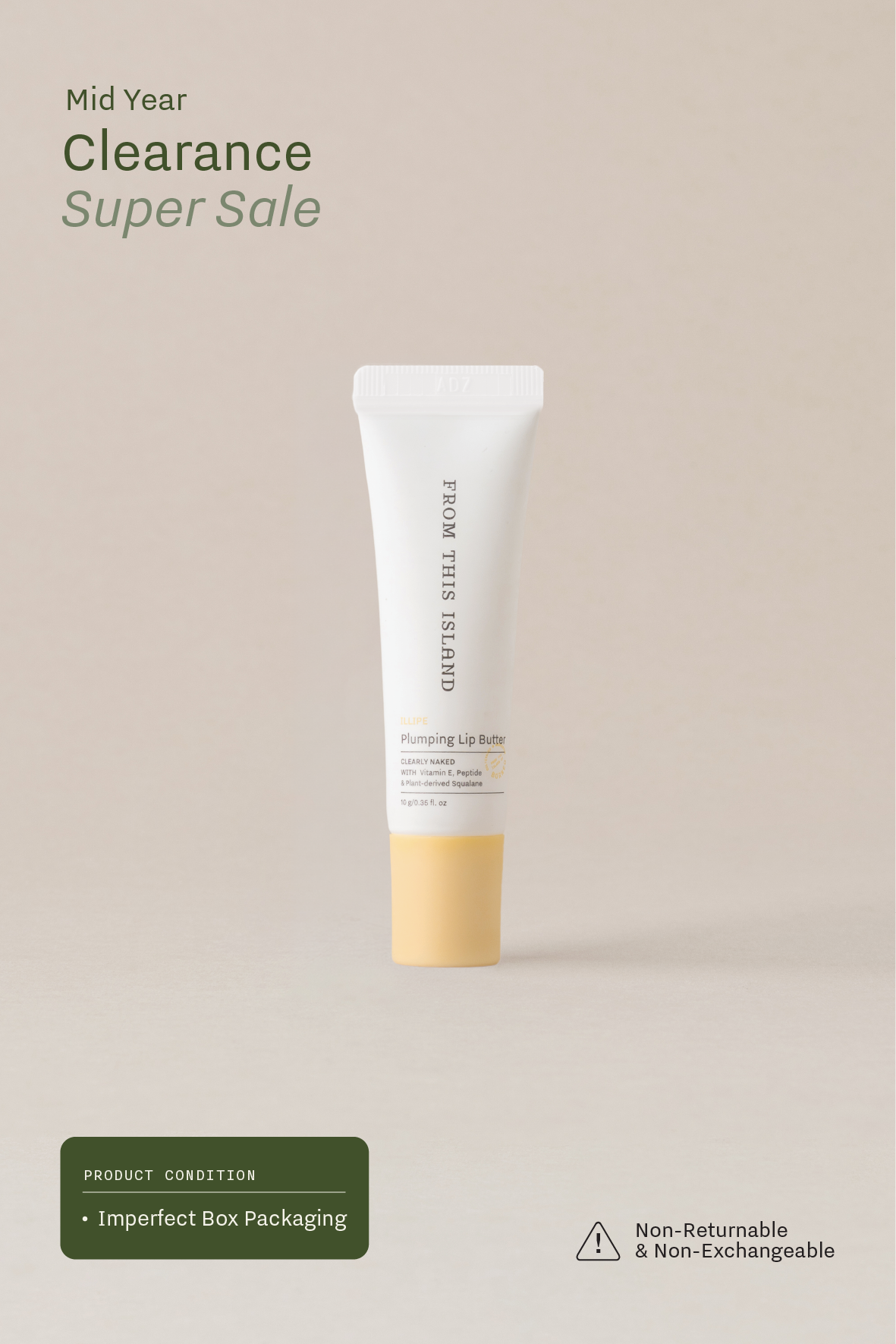 (Imperfect Box Packaging) From This Island Illipe Plumping Lip Butter
