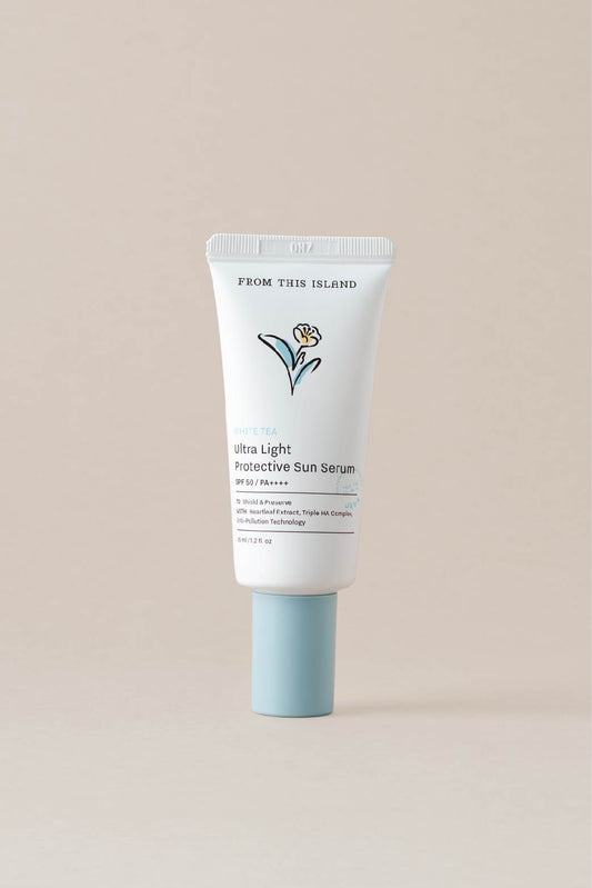 From This Island White Tea Ultra Light Protective Sun Serum