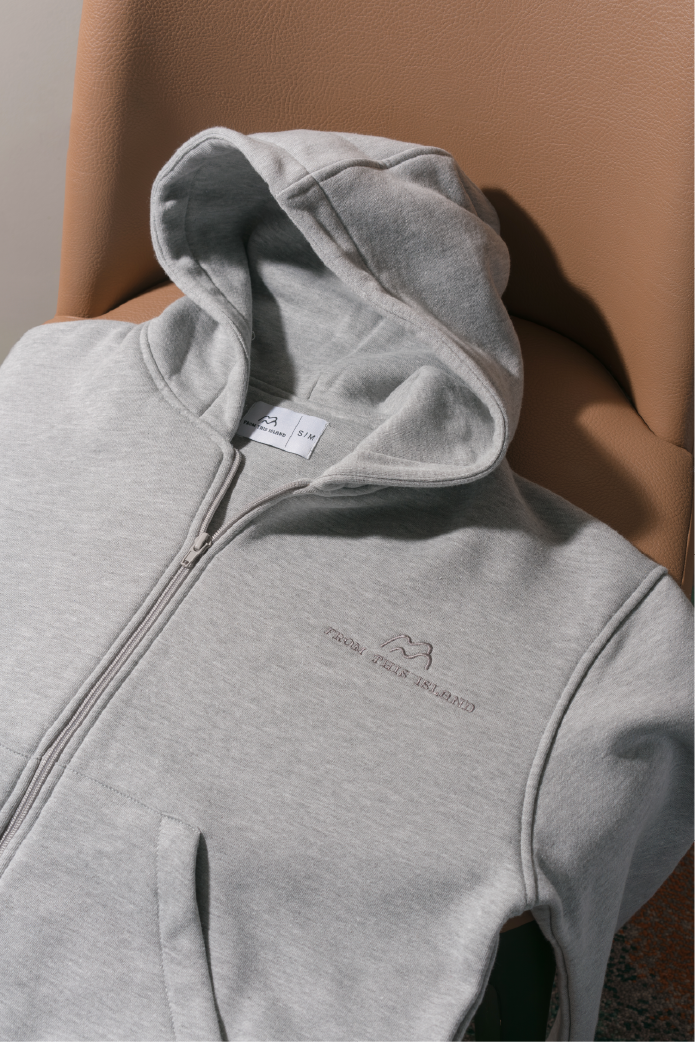 From This Island Full Zip Sweater