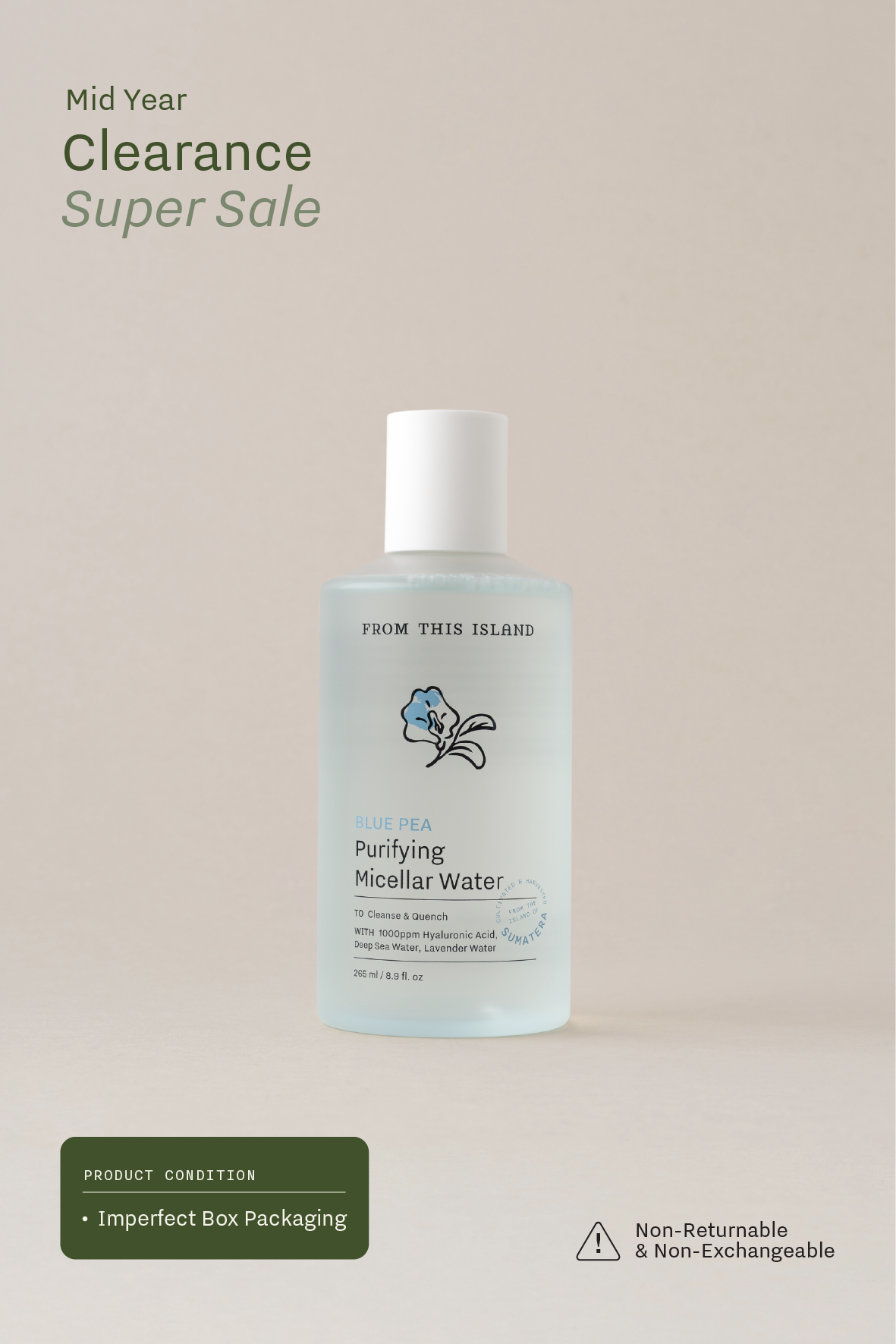 (Imperfect Box Packaging) From This Island Blue Pea Purifying Micellar Water