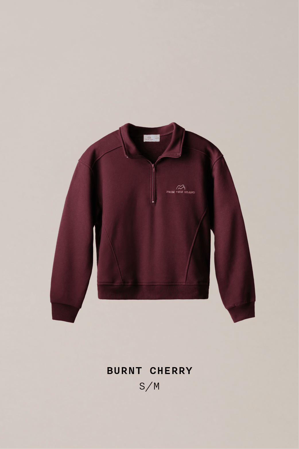 From This Island Islander Oversized Quarter Zip Sweater