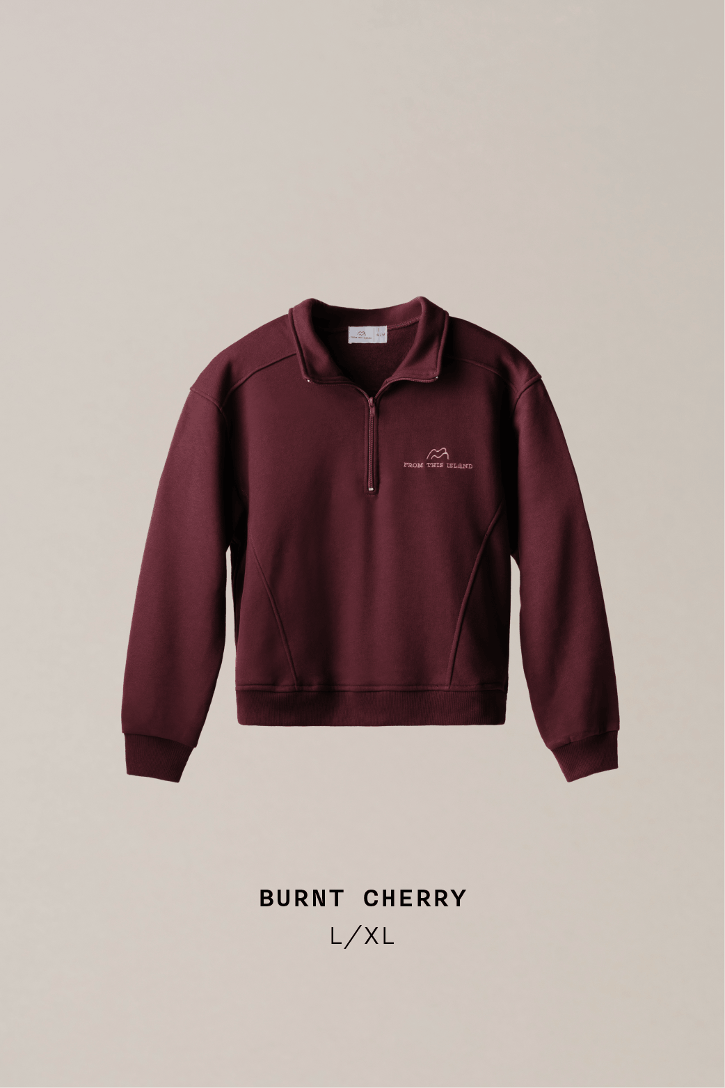 From This Island Islander Oversized Quarter Zip Sweater