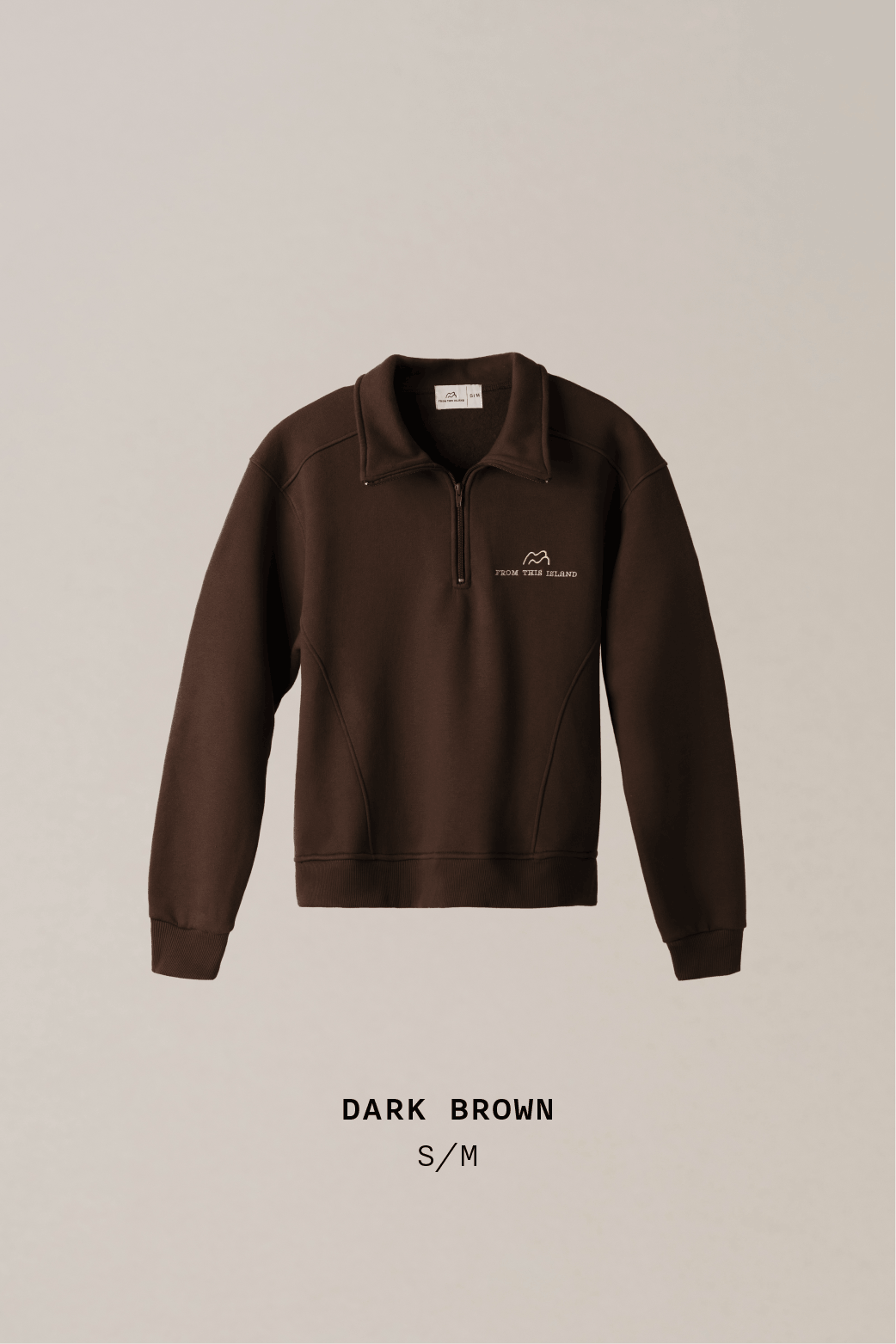 From This Island Islander Oversized Quarter Zip Sweater