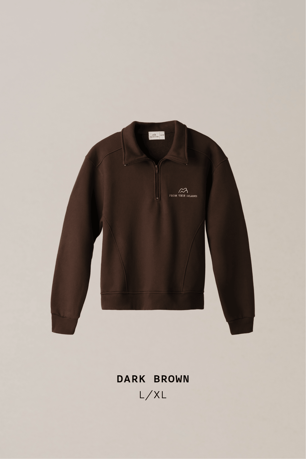 From This Island Islander Oversized Quarter Zip Sweater