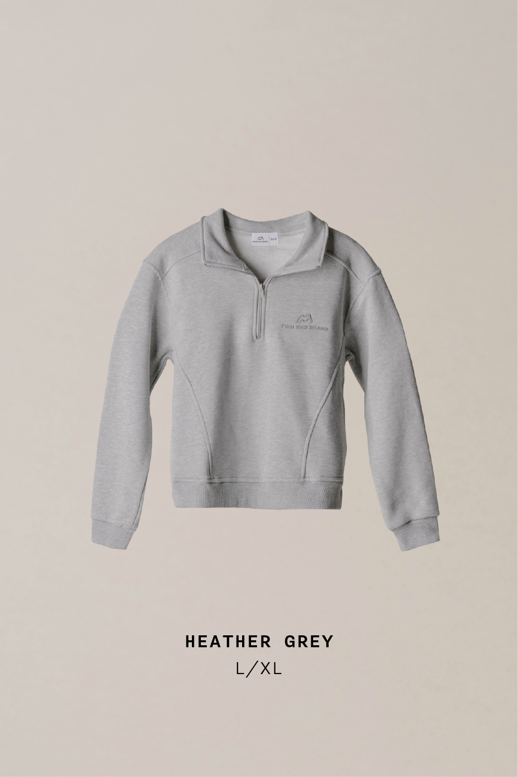 From This Island Islander Oversized Quarter Zip Sweater
