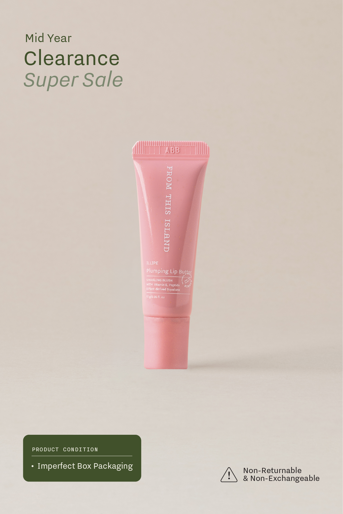 (Imperfect Box Packaging) From This Island Illipe Plumping Lip Butter