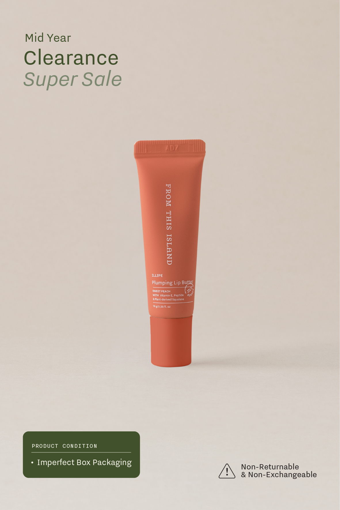 (Imperfect Box Packaging) From This Island Illipe Plumping Lip Butter