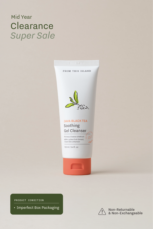 (Imperfect Box Packaging) From This Island Java Black Tea Soothing Gel Cleanser