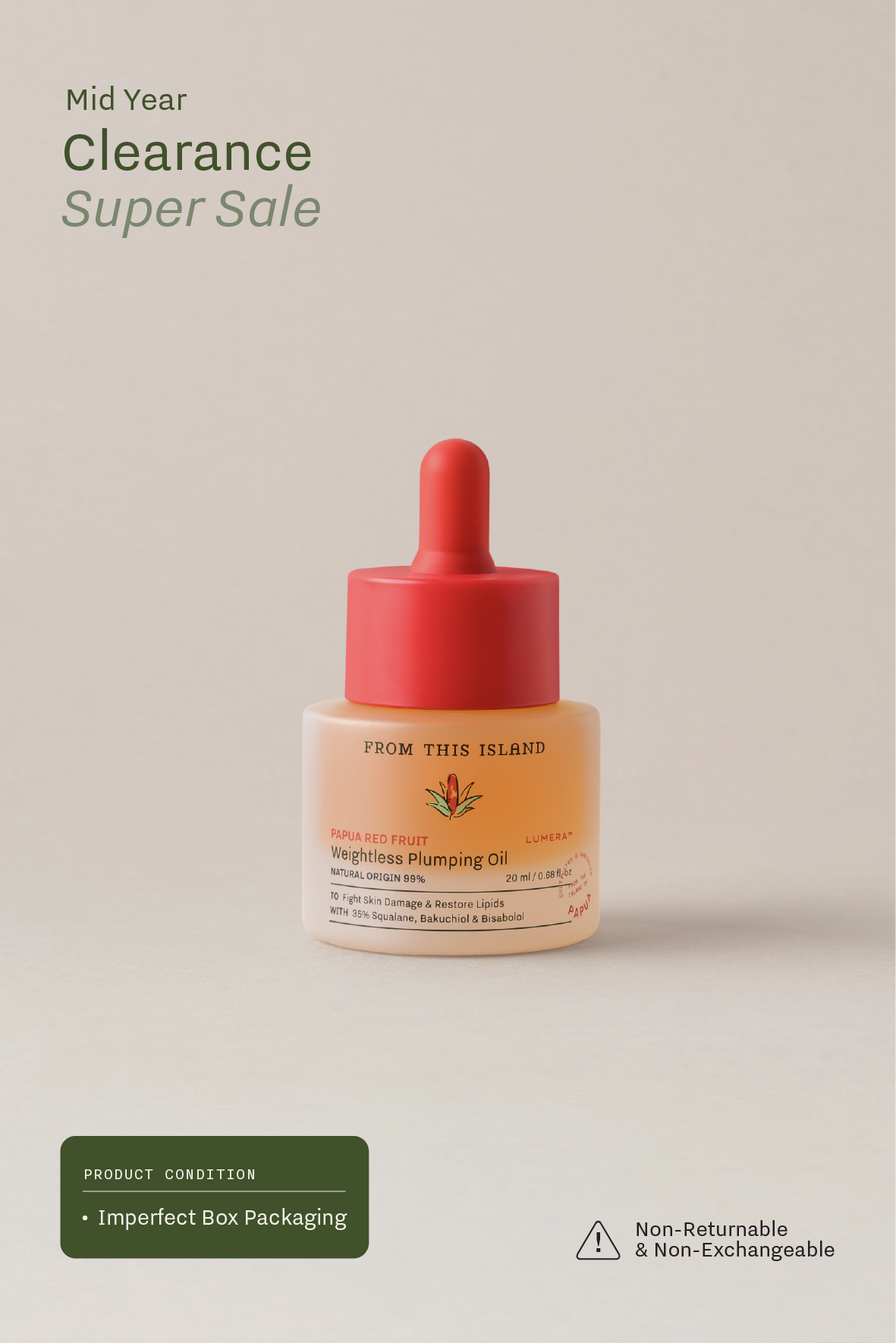 (Imperfect Box Packaging) From This Island Papua Red Fruit Weightless Plumping Oil