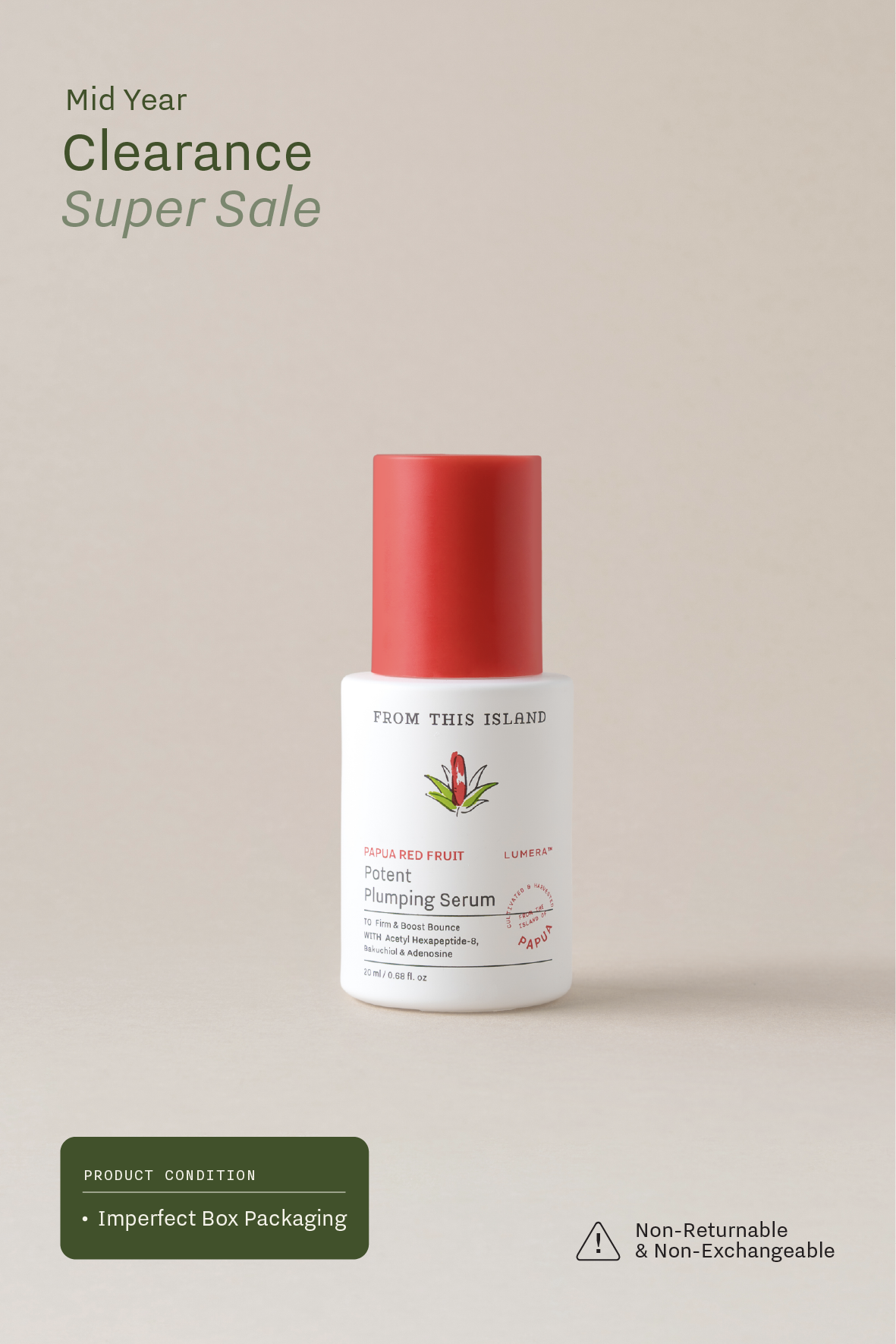 (Imperfect Box Packaging) From This Island Papua Red Fruit Potent Plumping Serum 20ml