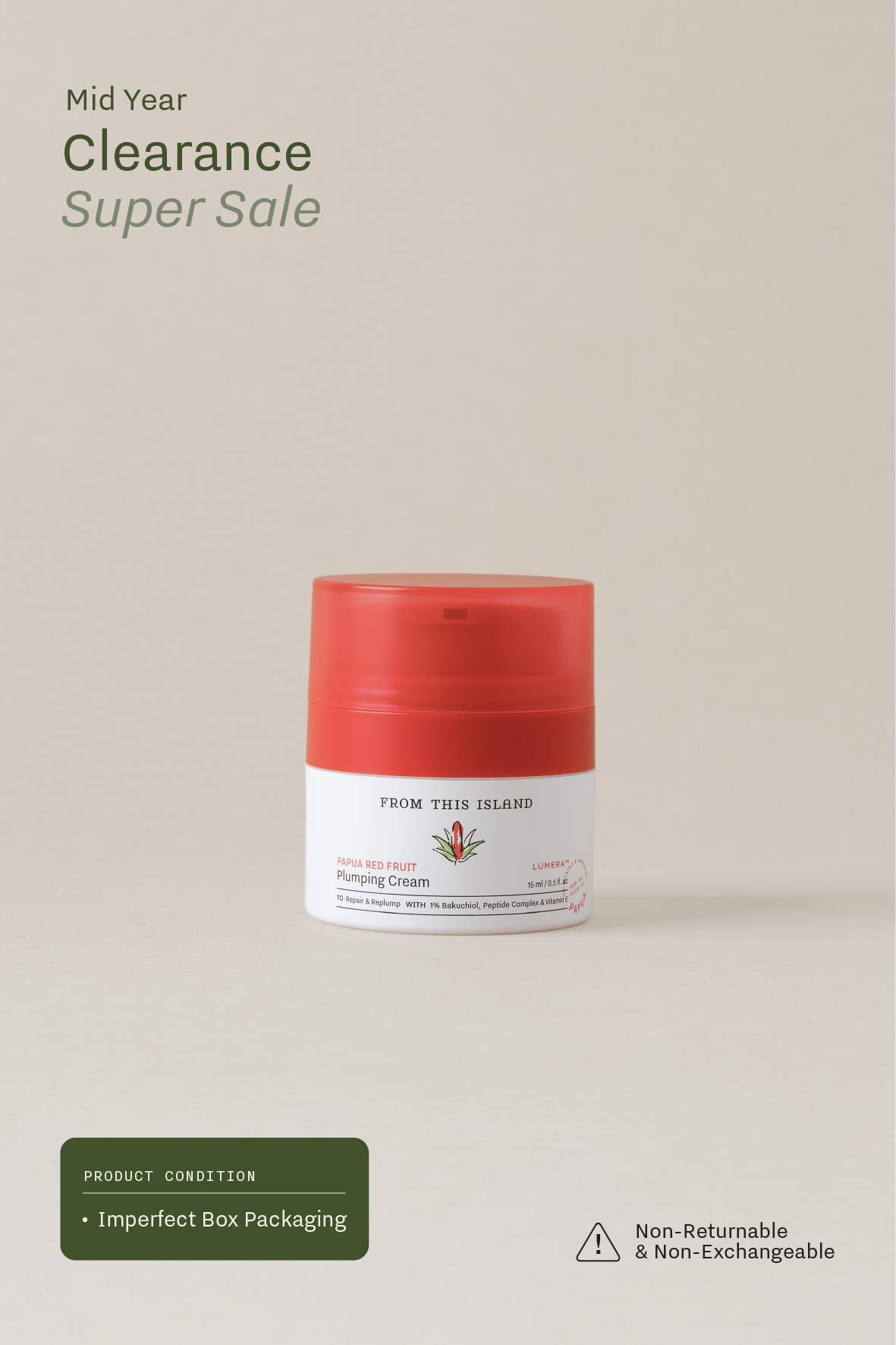(Imperfect Box Packaging) From This Island Papua Red Fruit Plumping Cream
