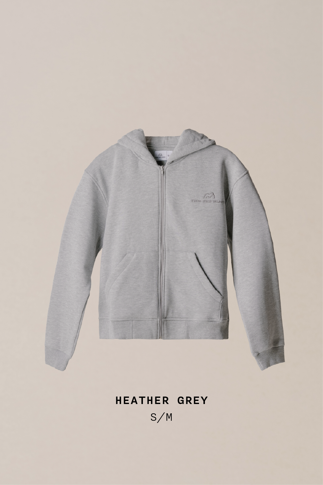 From This Island Full Zip Sweater