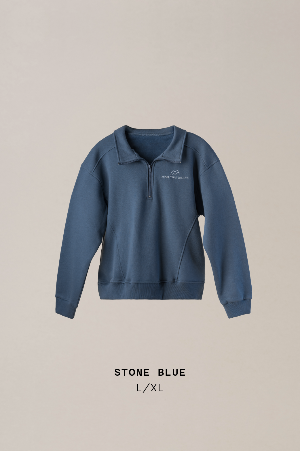From This Island Islander Oversized Quarter Zip Sweater