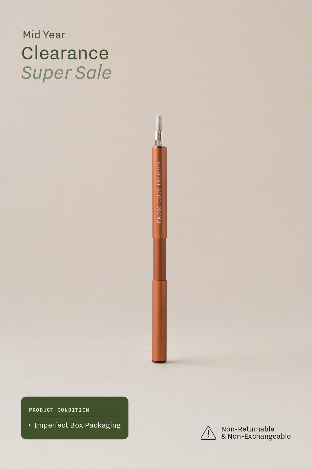 (Imperfect Box Packaging) From This Island Retractable Lip Precision Brush