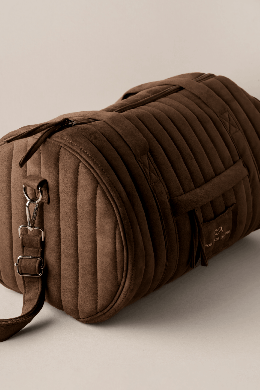From This Island Suede Pillow Duffle Bag