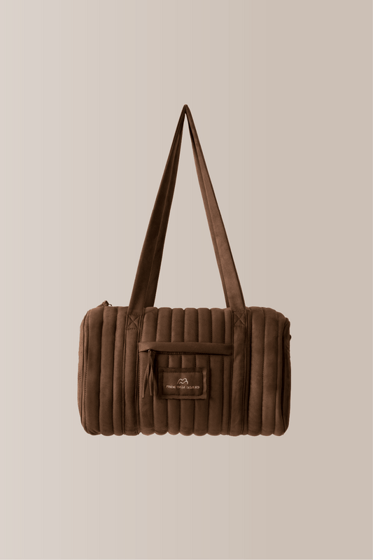 From This Island Suede Pillow Duffle Bag